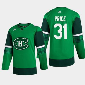Montreal Canadiens Trikot Carey Price #31 2020 St. Patrick’s Day Authentic Player Grün